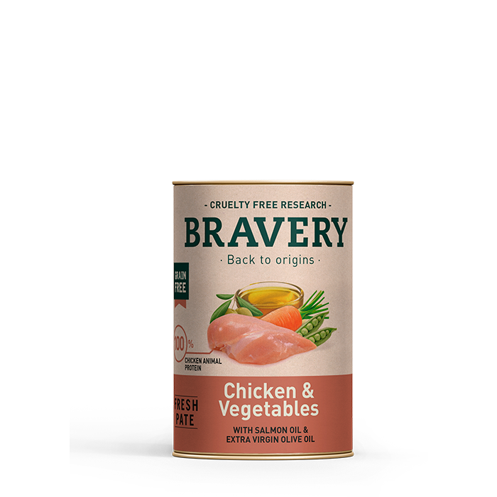 Chicken & Vegetables (with salmon oil & extra virgin olive oil)
