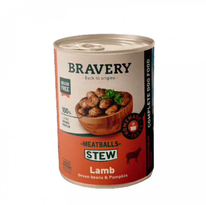 Bravery Meatballs Lamb, Green Beans & Pumpkin