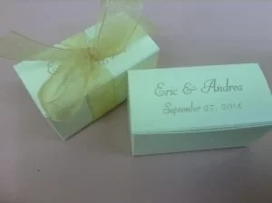 2 Chocolates in a Small Rectangle Gift Box