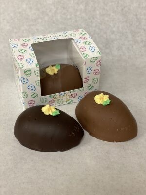 Butter Cream Filled Chocolate Easter Eggs