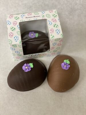 Peanut Butter Filled Chocolate Easter Eggs