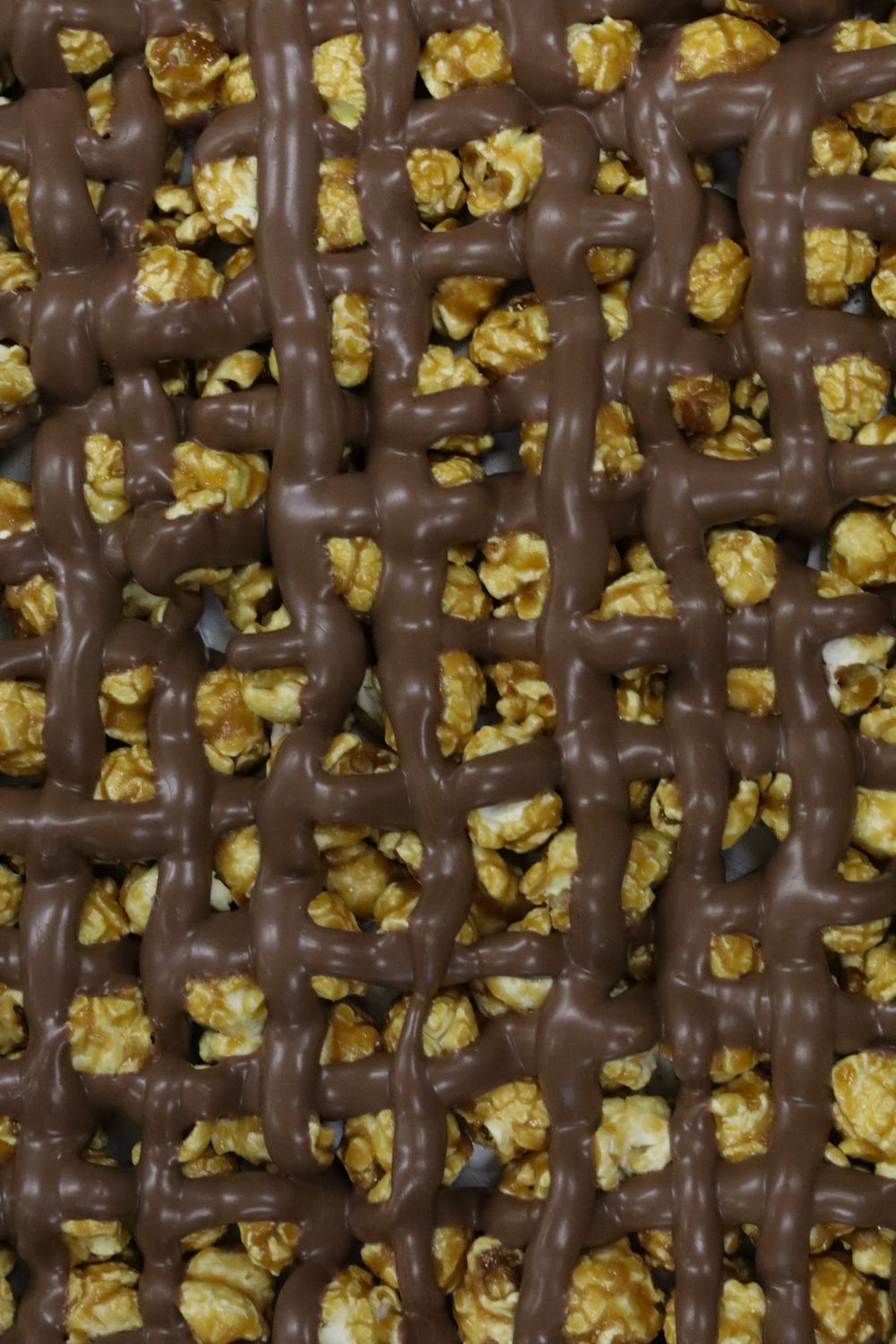 Chocolate Drizzled Caramel Corn