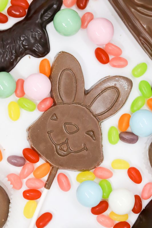 Easter Chocolate Lollipops