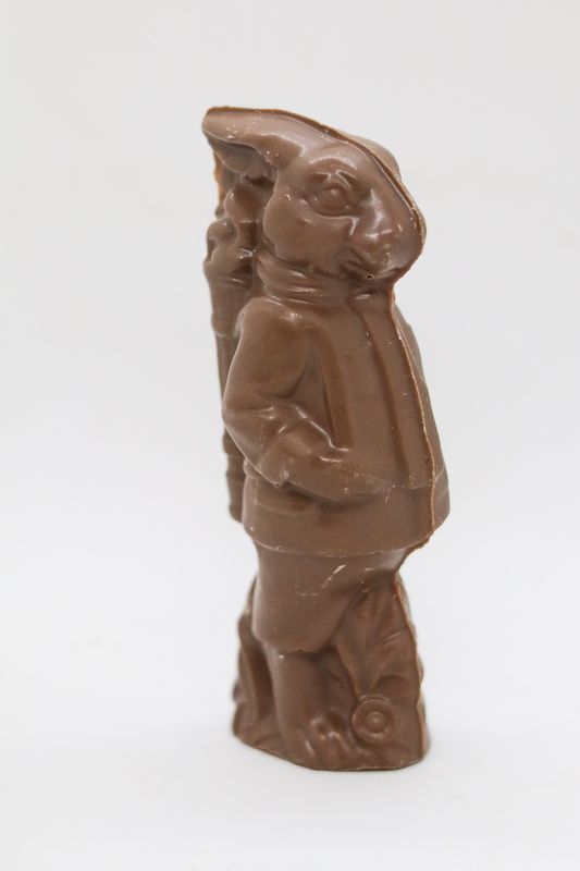 Solid Chocolate Golfer Bunny
