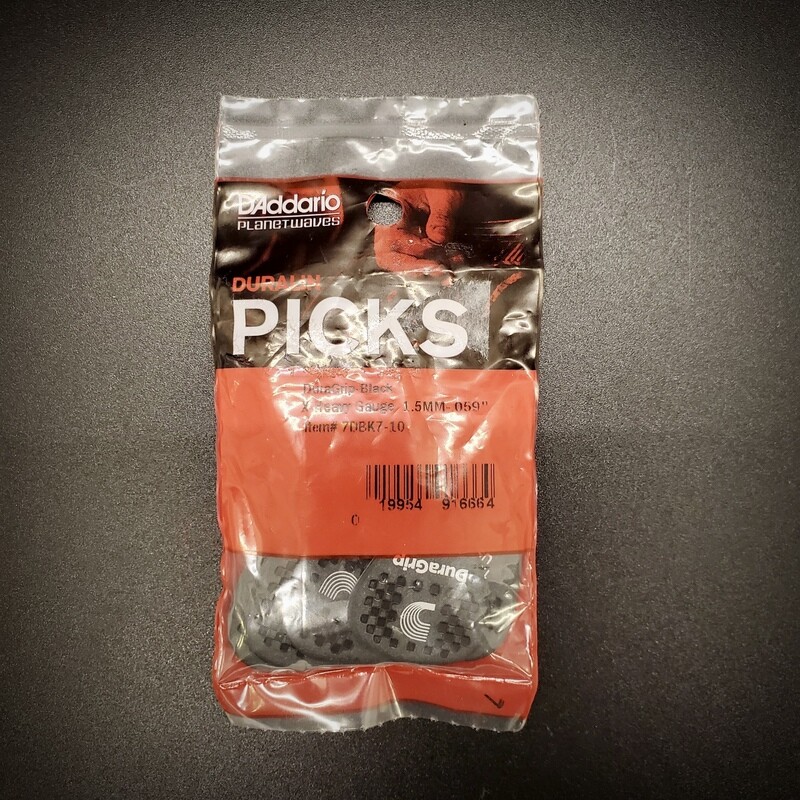 DAddario Duralin Picks DuraGrip Black X-Heavy 10pk