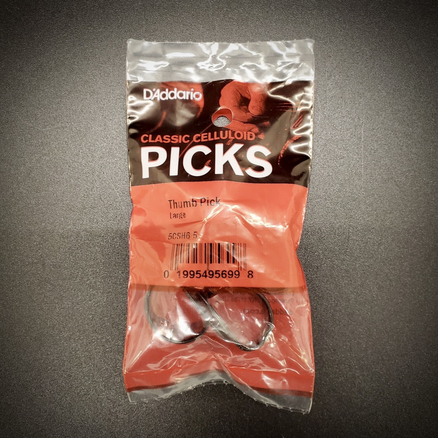 DAddario Classic Celluloid Thumb Pick Large 5pk