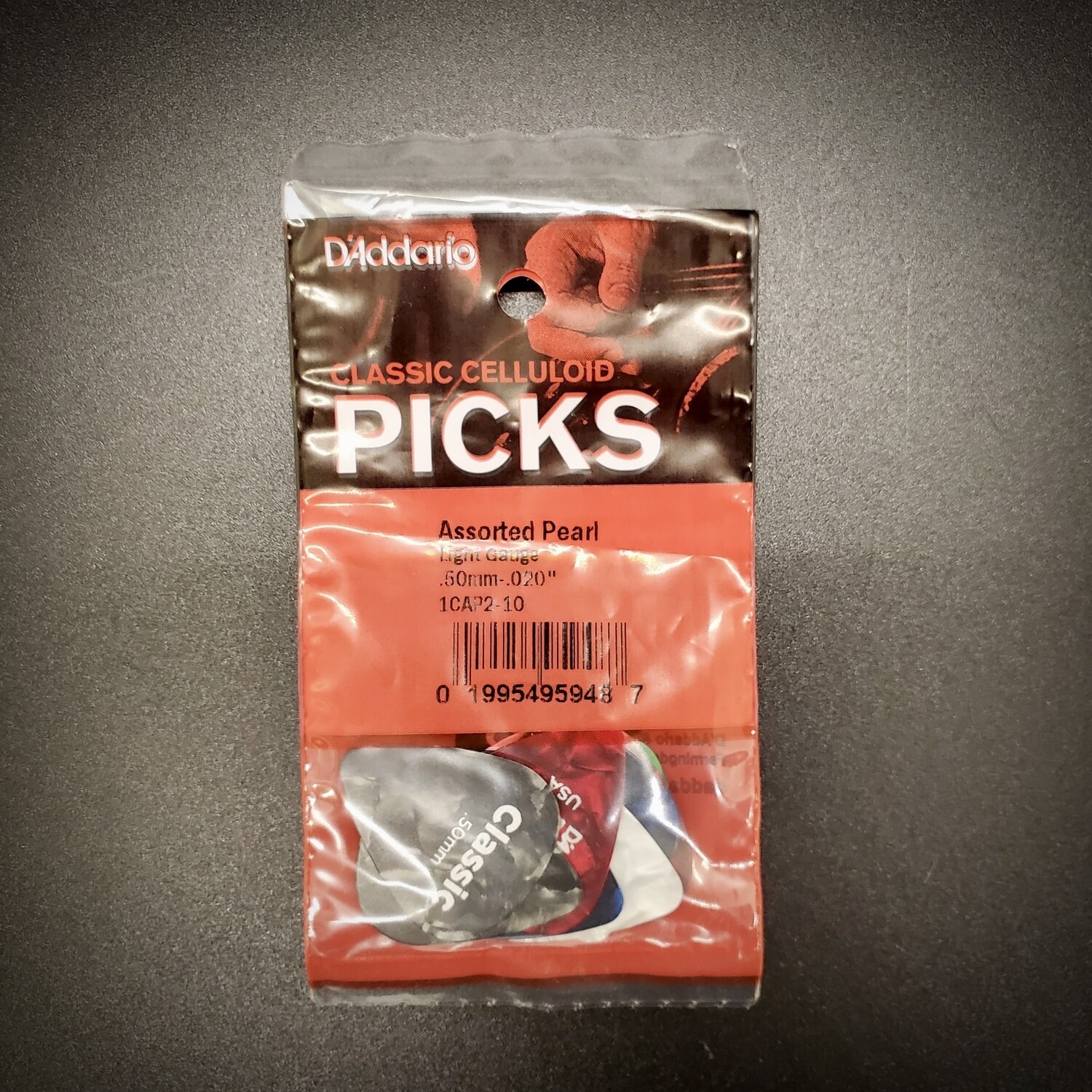 DAddario Celluloid Picks Assorted Pearl Light 10pk