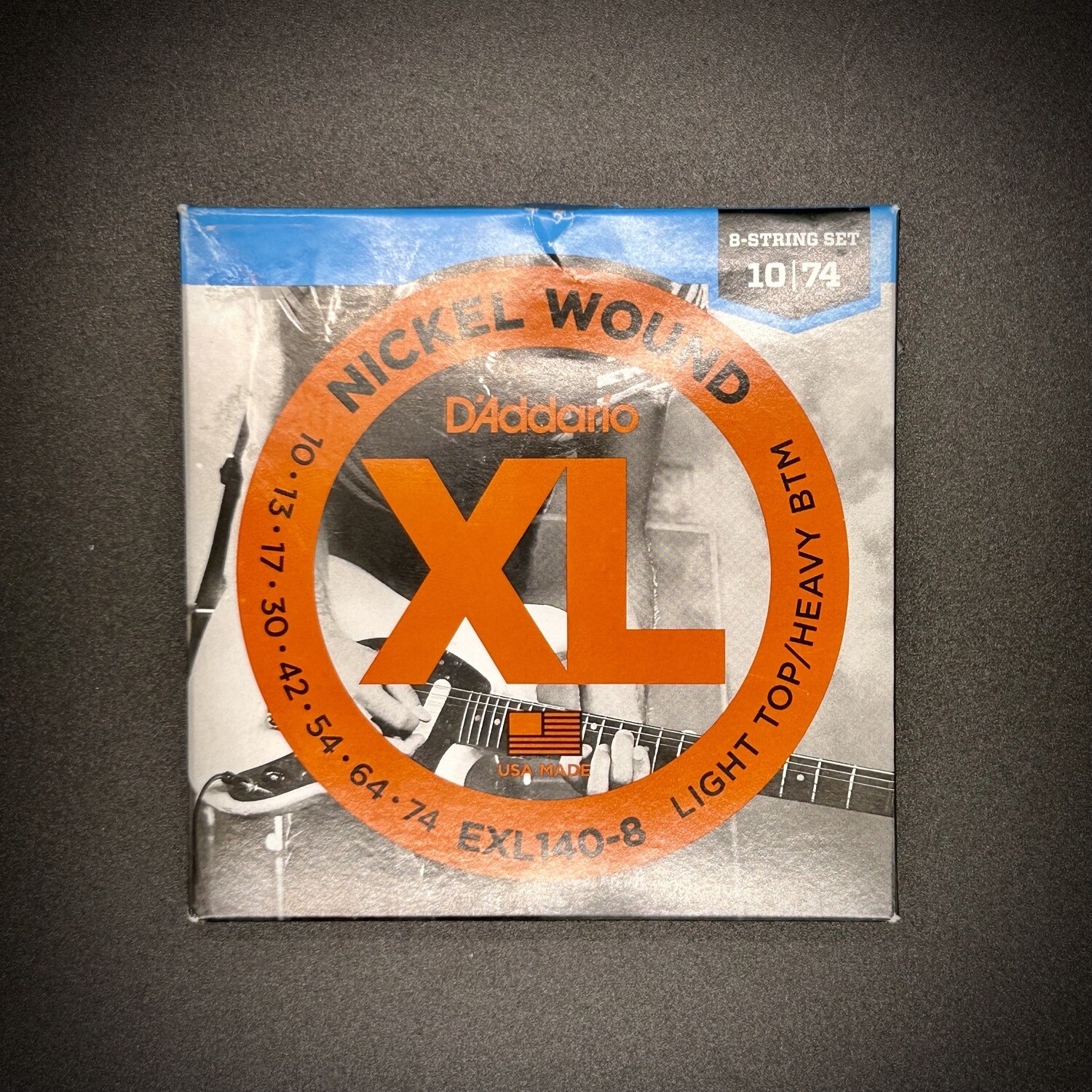 DAddario EXL140-8 XL Light Top/Heavy BTM Nickel Wound 8 Strings Set 10-74