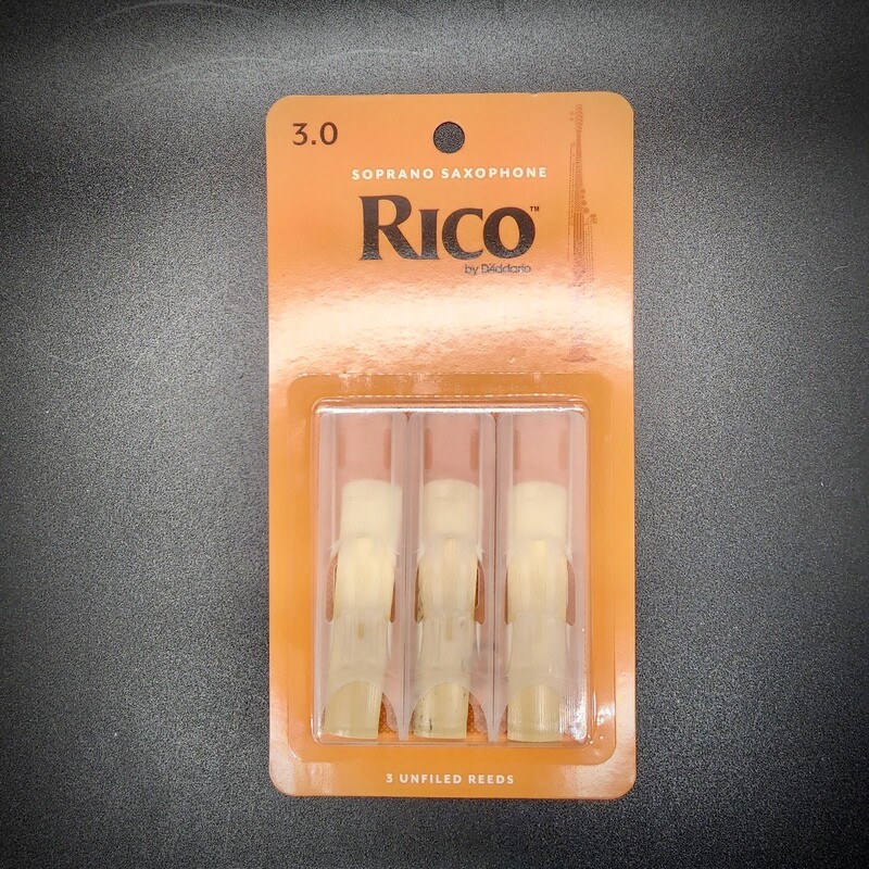 Rico 3.0 Soprano Sax 3 Pack Reeds