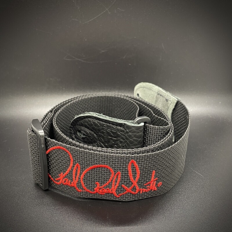 PRS Poly Strap, Signature Red, Black