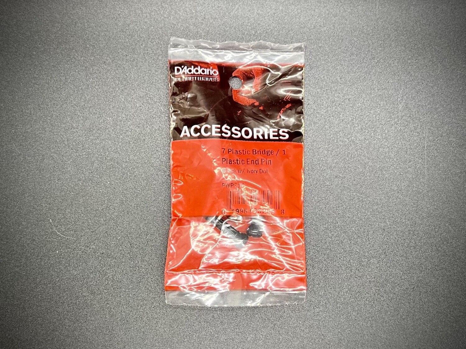 DAddario Plastic Bridge and End Pin - Black