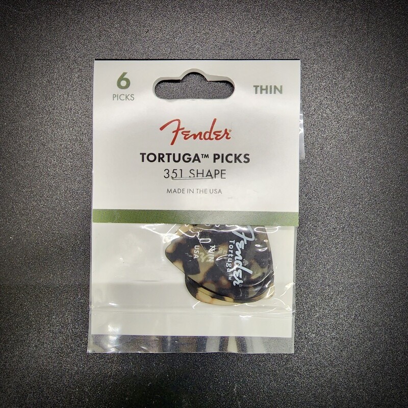 Fender Tortuga Picks 351 Thin 6pk