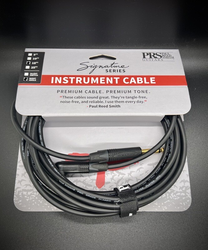 PRS Signature Series Instrument Cable 18ft Right Angle