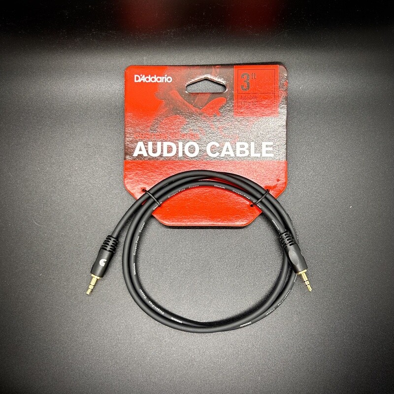 DAddario Planet Waves Audio 3’ Cable - 1/8”-1/8”