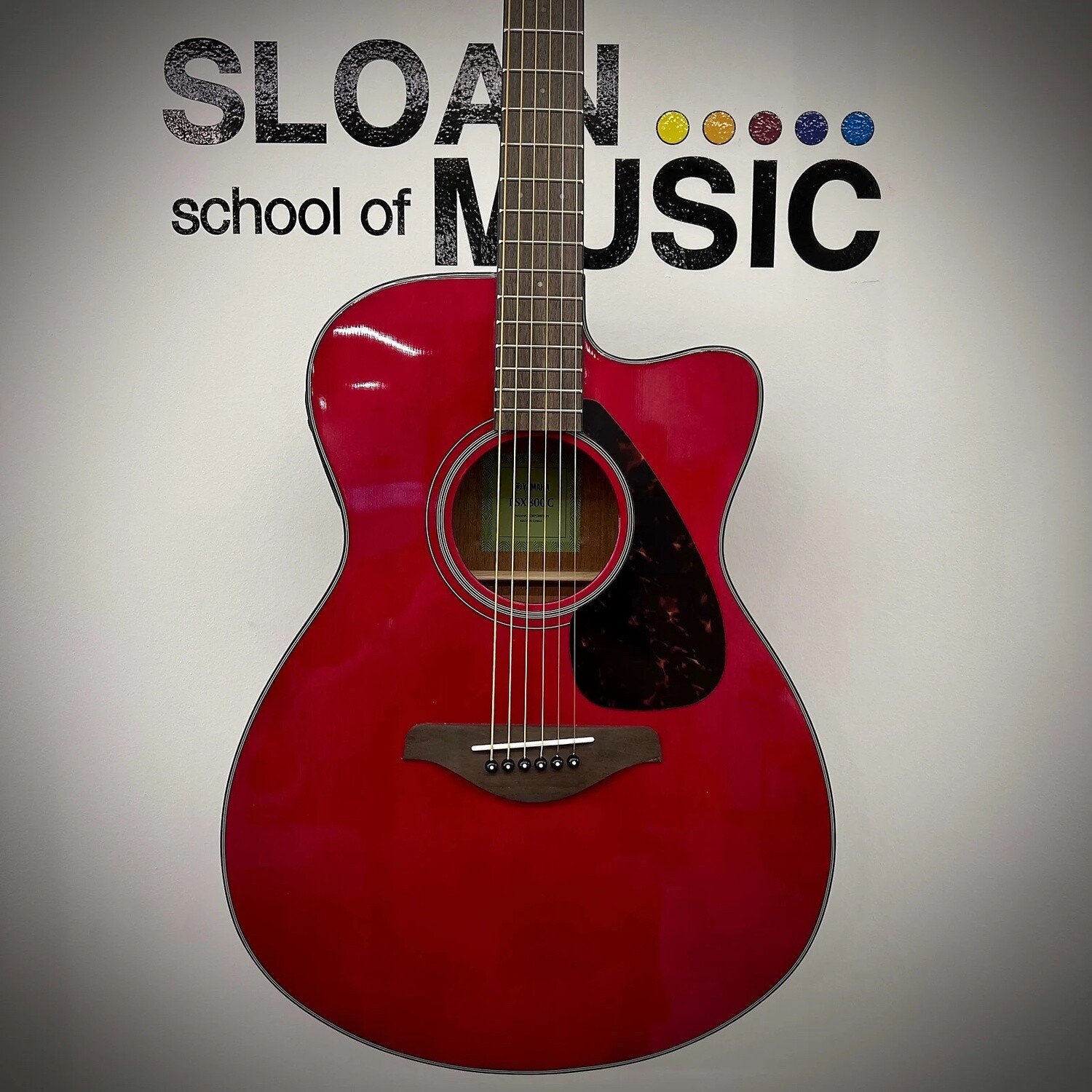 Yamaha FSX800C Acoustic Guitar - Ruby Red