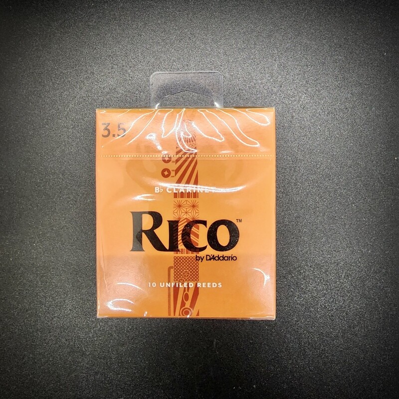 Rico 3.5 Clarinet Unfiled Reeds - 10 pack