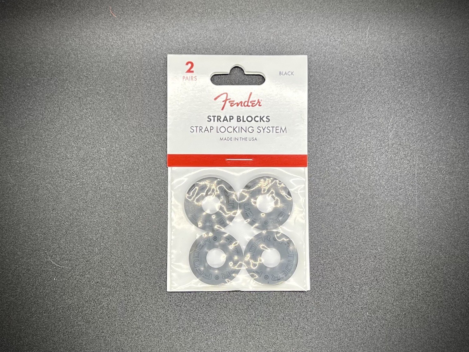 Fender Strap Blocks 4-Pack, Black