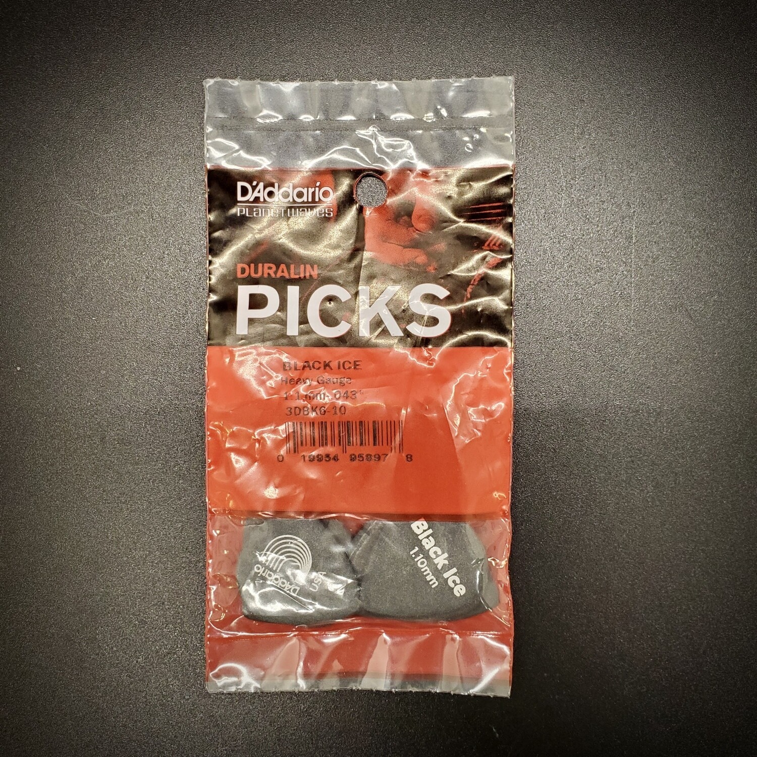 DAddario Duralin Picks Black Ice Heavy 1.1