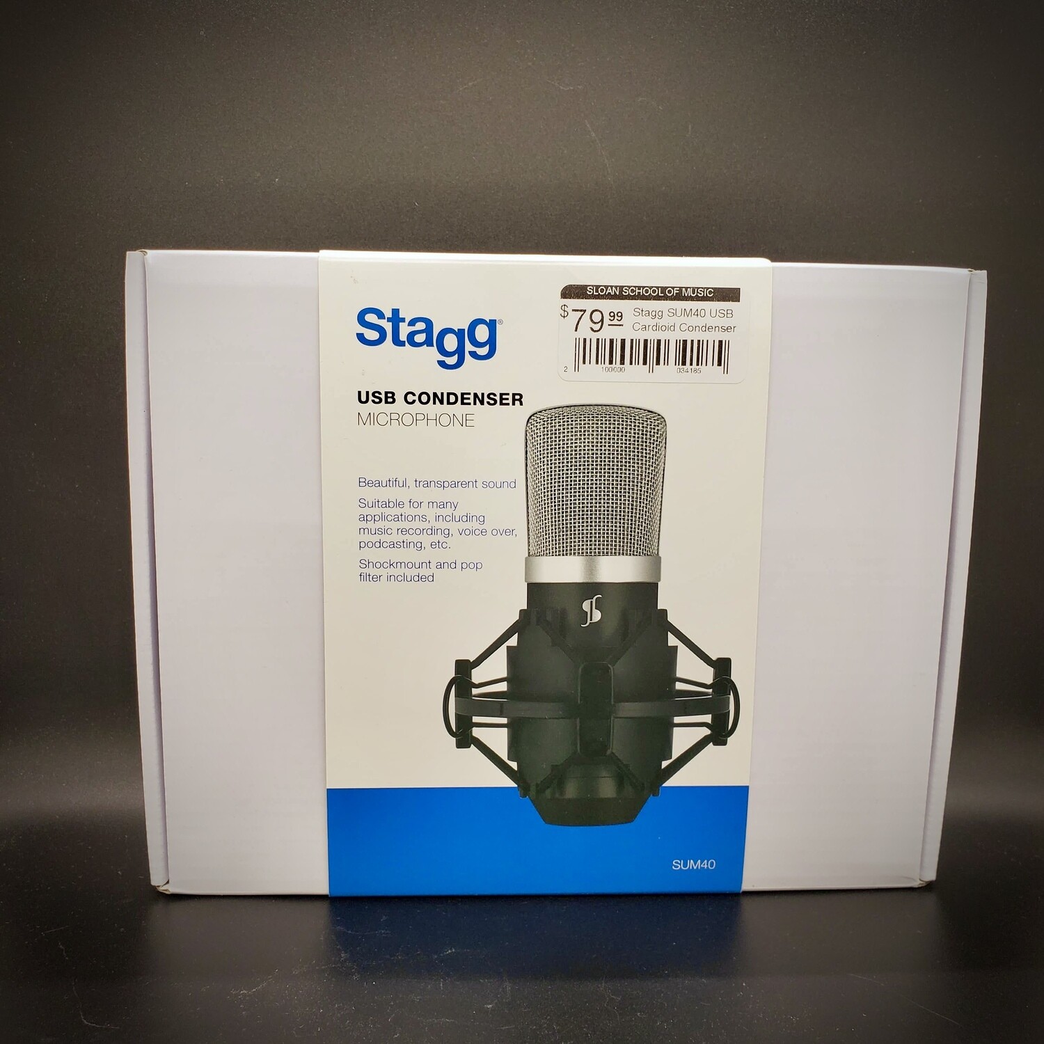 Stagg SUM40 USB Cardioid Condenser Microphone