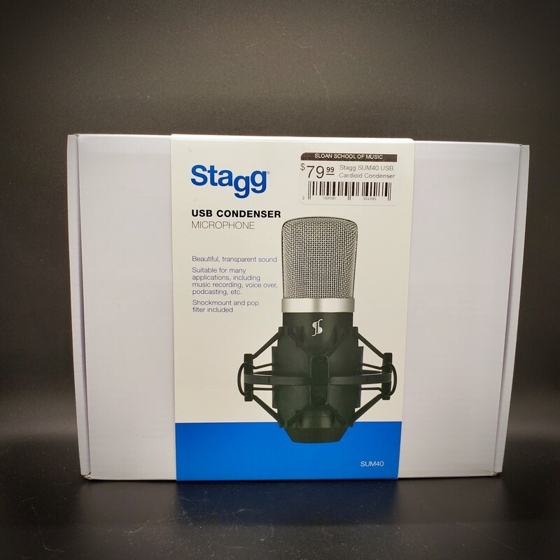 Stagg SUM40 USB Cardioid Condenser Microphone