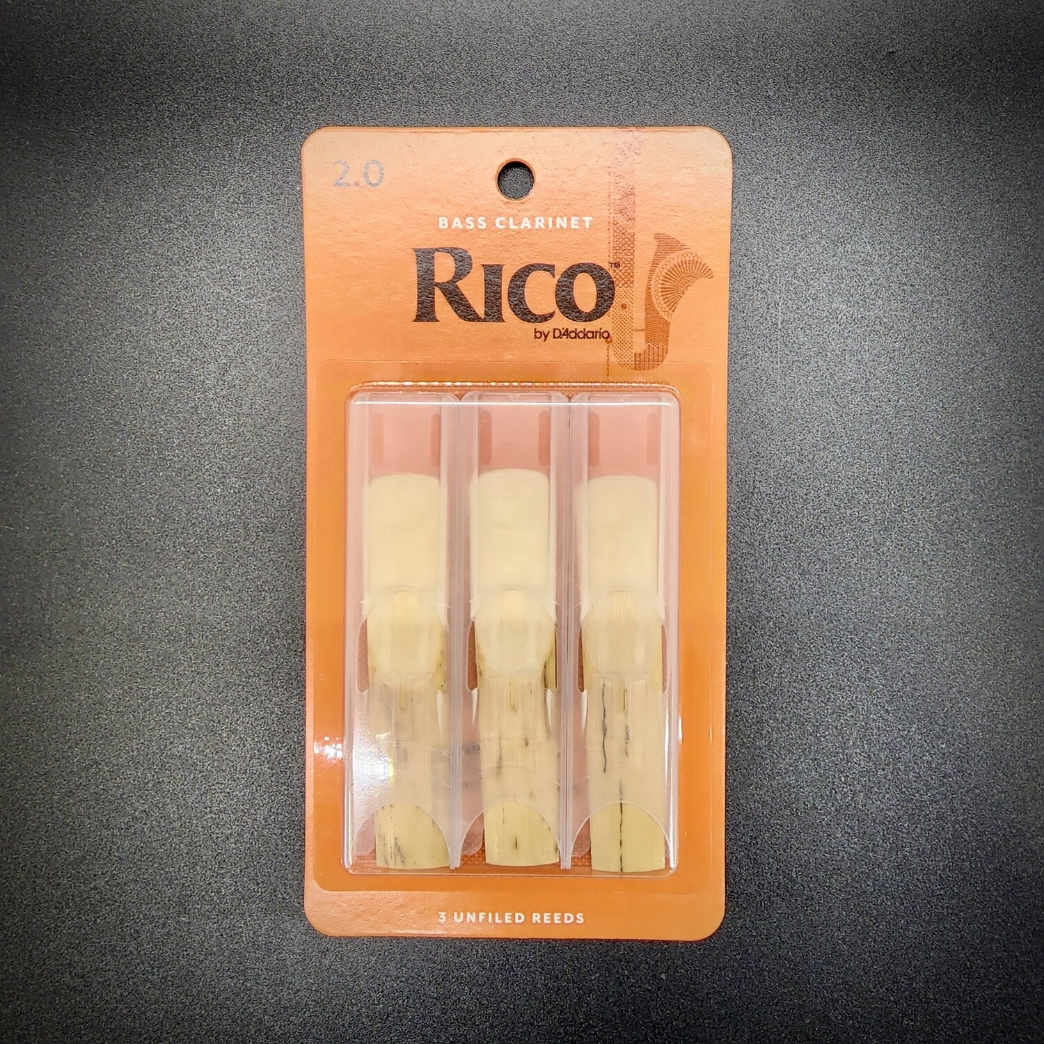 Rico Bass Clarinet 2.0 Reeds - 3 pack