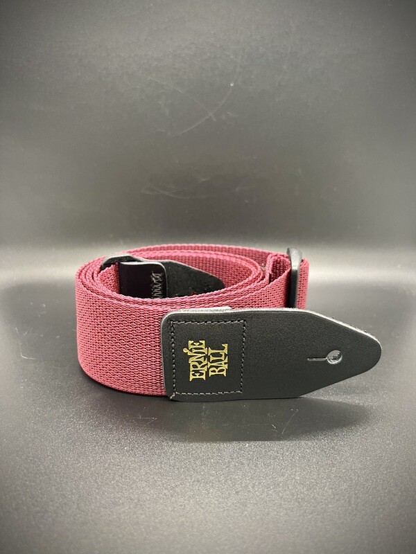 Ernie Ball 2” Poly Pro Strap - Burgundy