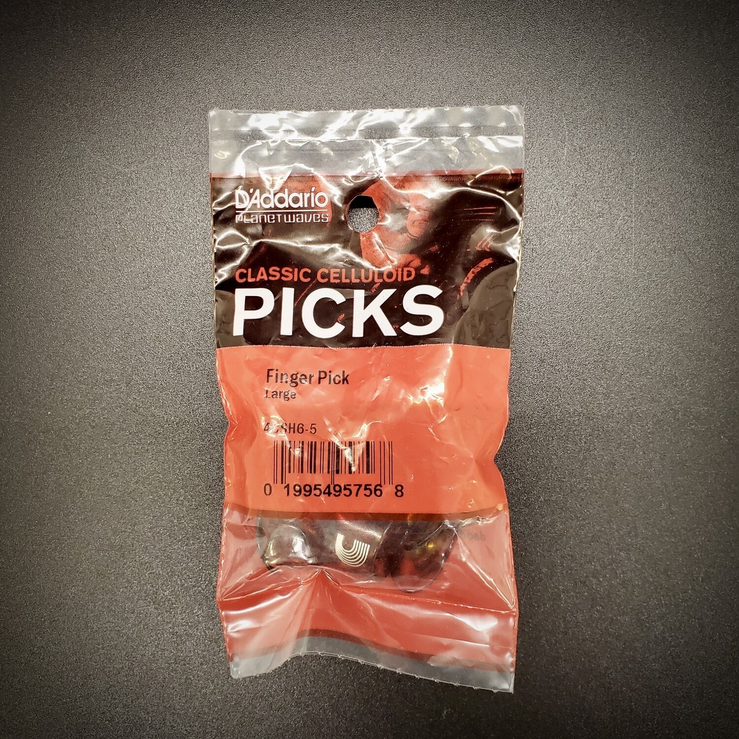 DAddario Classic Celluloid Finger Pick Large 5pk