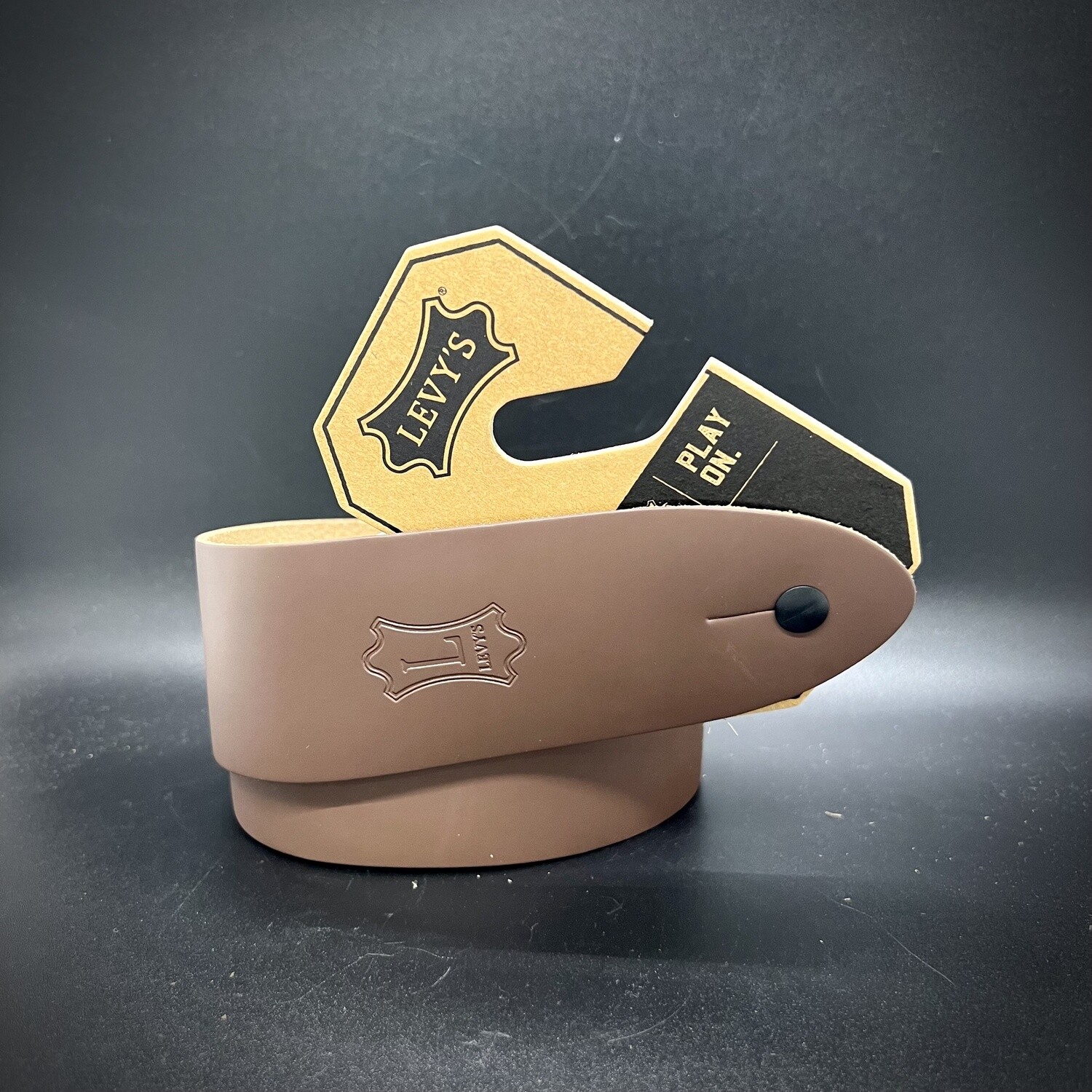 Levy's Classic Series Chrome-Tan Leather Guitar Strap 52" x 2" - Brown