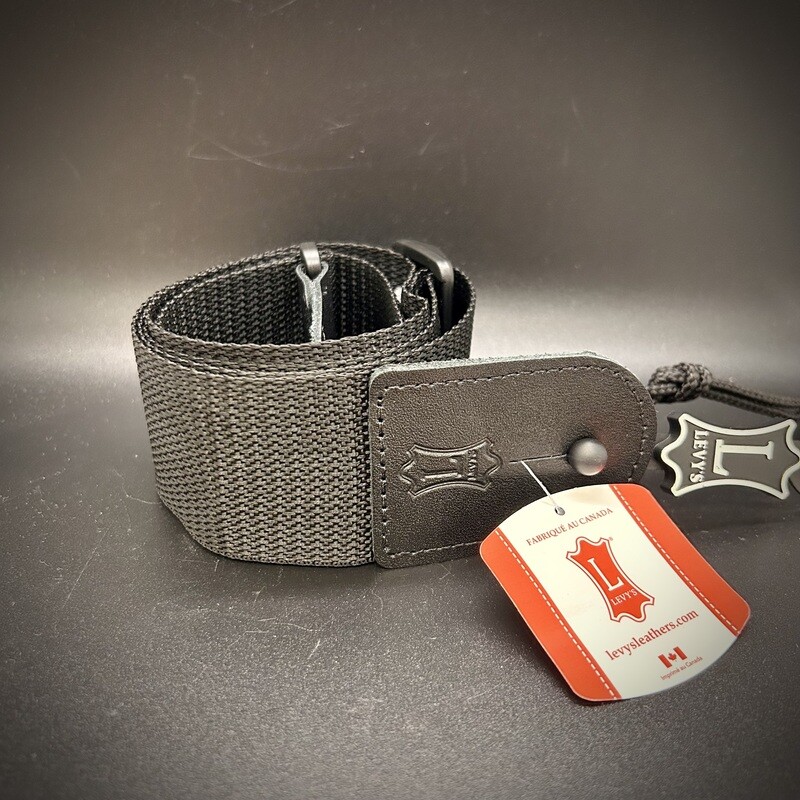 Levy's Classic Series Woven Polypropylene Guitar Strap 62" x 2" - Black