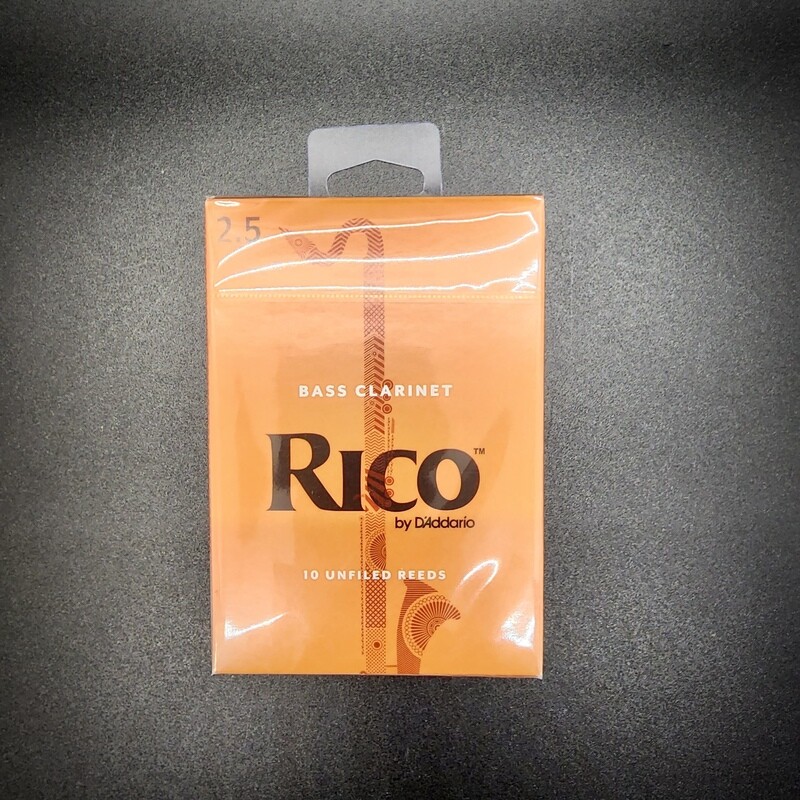 Rico Bass Clarinet 2.5 Reeds - 10 pack