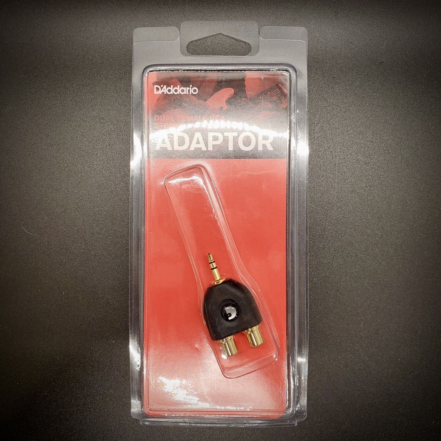 DAddario Dual Female RCA Stereo Male 1/8” Adaptor