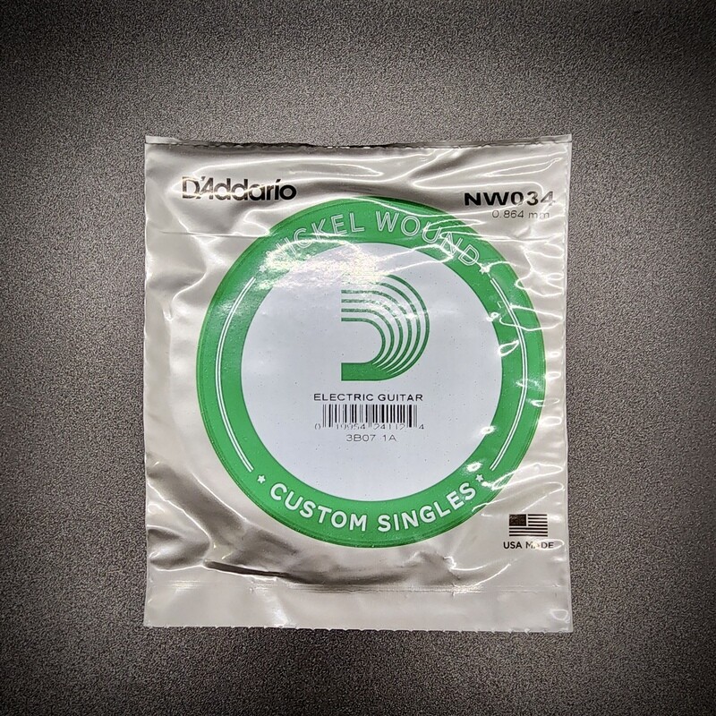 DAddario XL Nickel Wound Single String 034