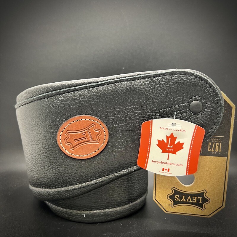 Levy's Signature Series Garment Leather with Heavy Padding Guitar/Bass Strap 51" x 4.5" - Black