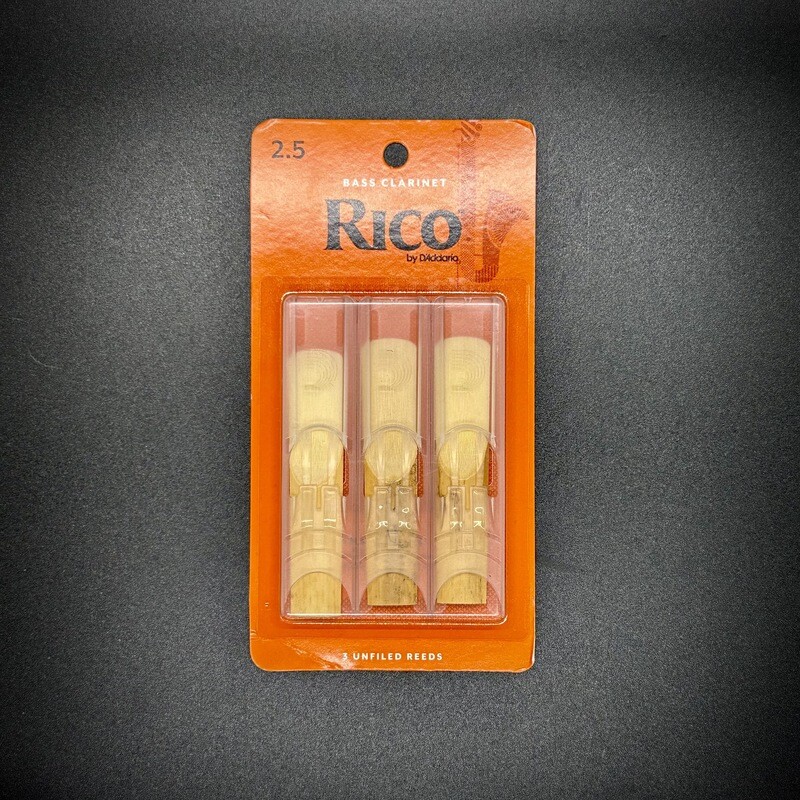 Rico Bass Clarinet 2.5 Reeds - 3 pack