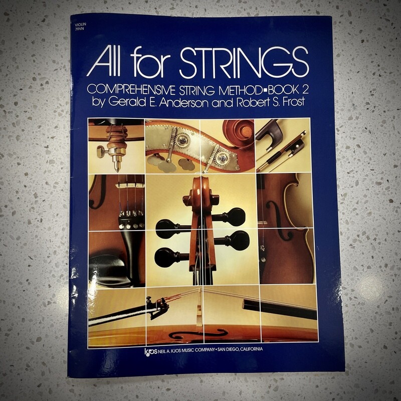 KJOS All For Strings Violin Method Book 2