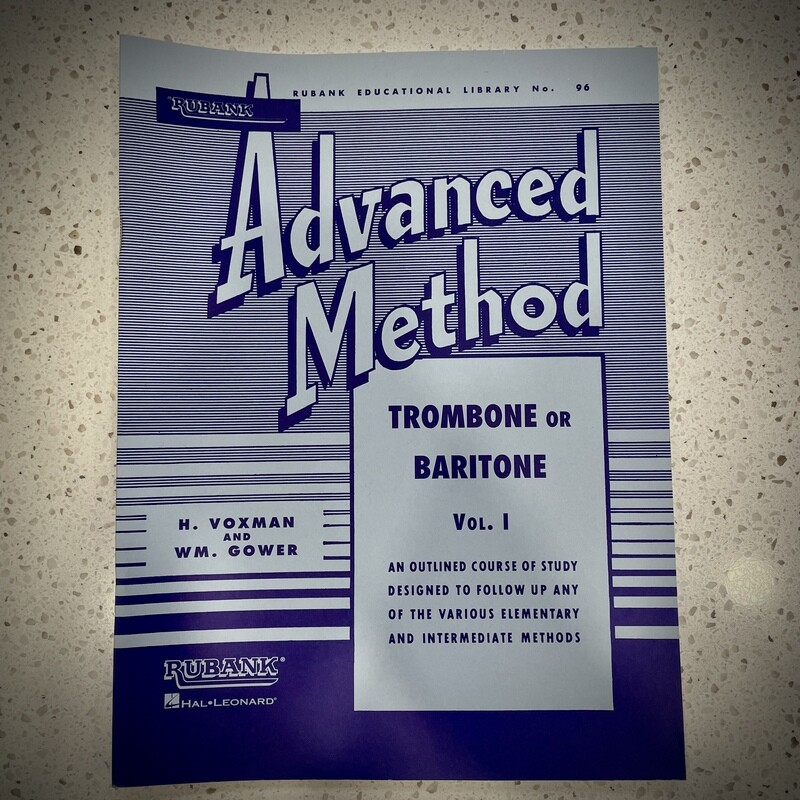 Rubank Advanced Method Trombone or Baritone Vol. 1