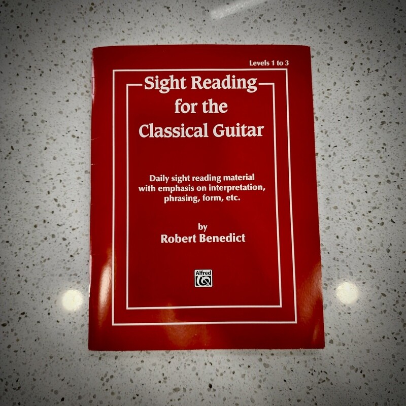Alfred Sight Reading for Classical Guitar - lvl 1-3