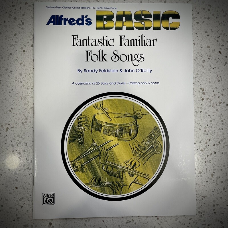Alfred Fantastic Familiar Folk Songs-Bb Instruments