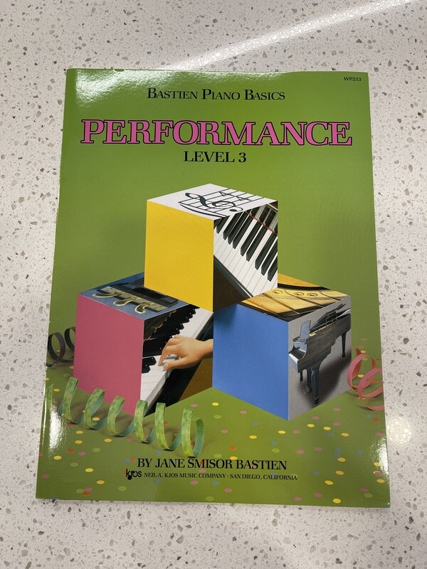 Bastien Piano Basics Performance Level 3