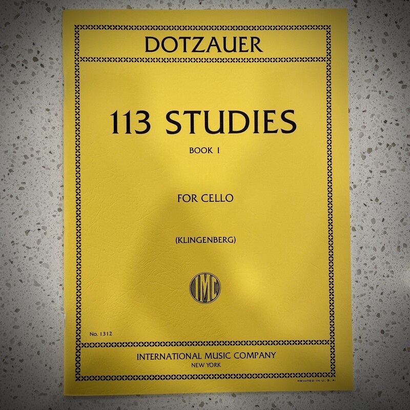 Dotzauer 113 Studies for Cello — Book 1