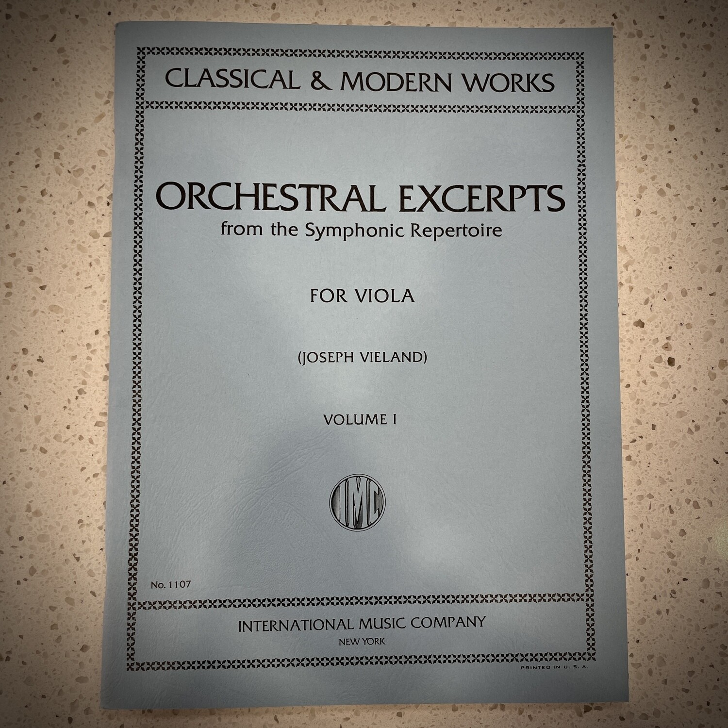 Orchestral Excerpts from the Symphonic Repertoire for Viola — Volume 1