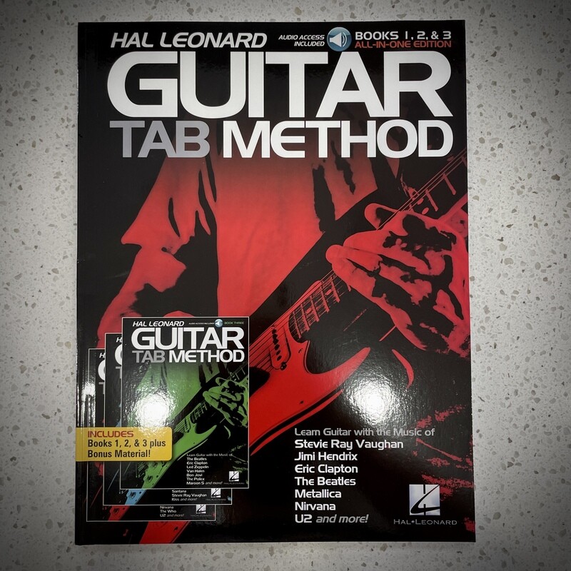 Hal Leonard Guitar Tab Method Book 1,2,3 Edition