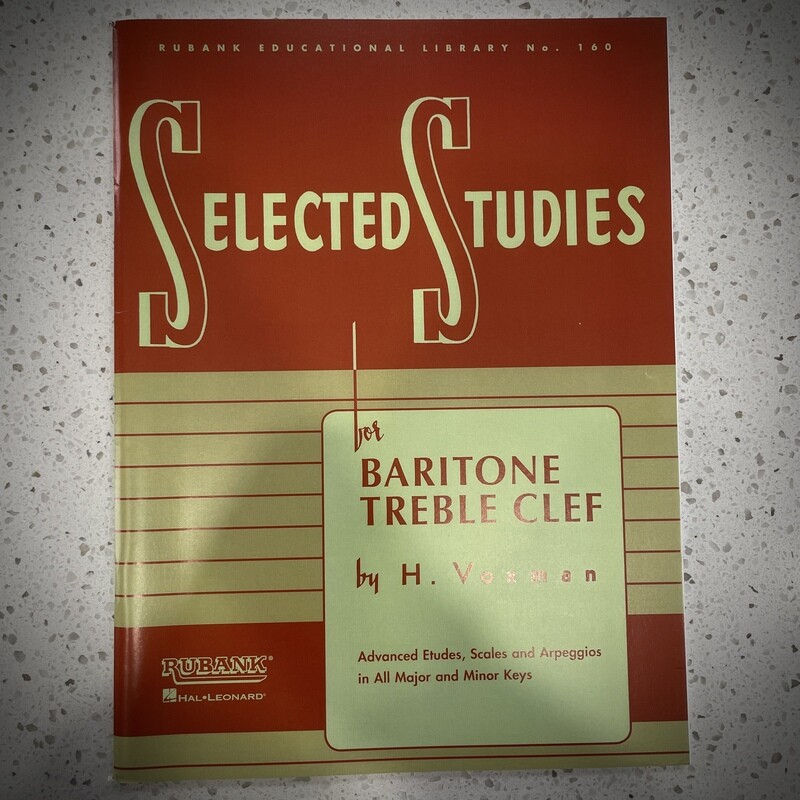 Rubank Selected Studies Baritone T.C. Vol. 1