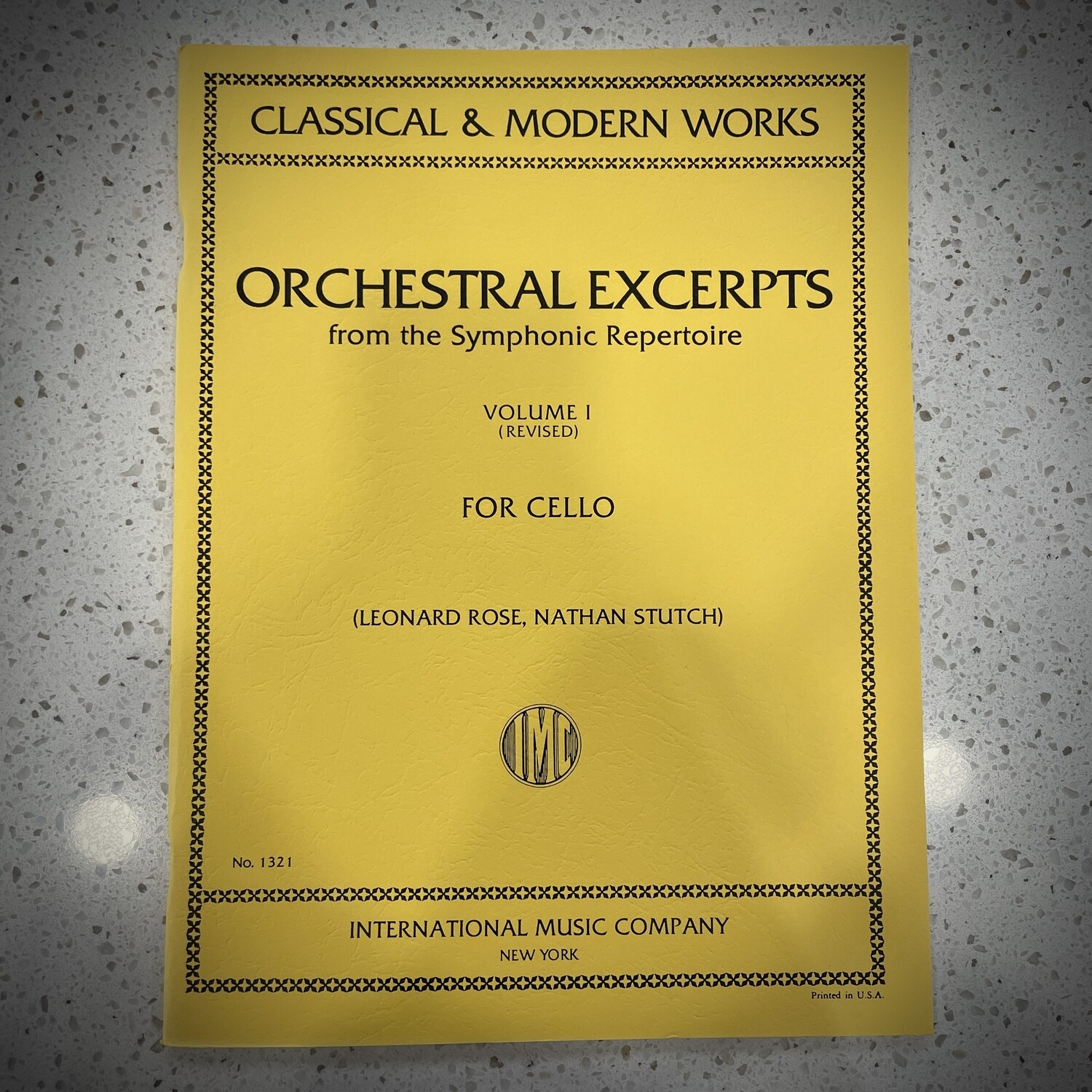 Orchestral Excerpts from the Symphonic Repertoire for Cello — Vol. 1