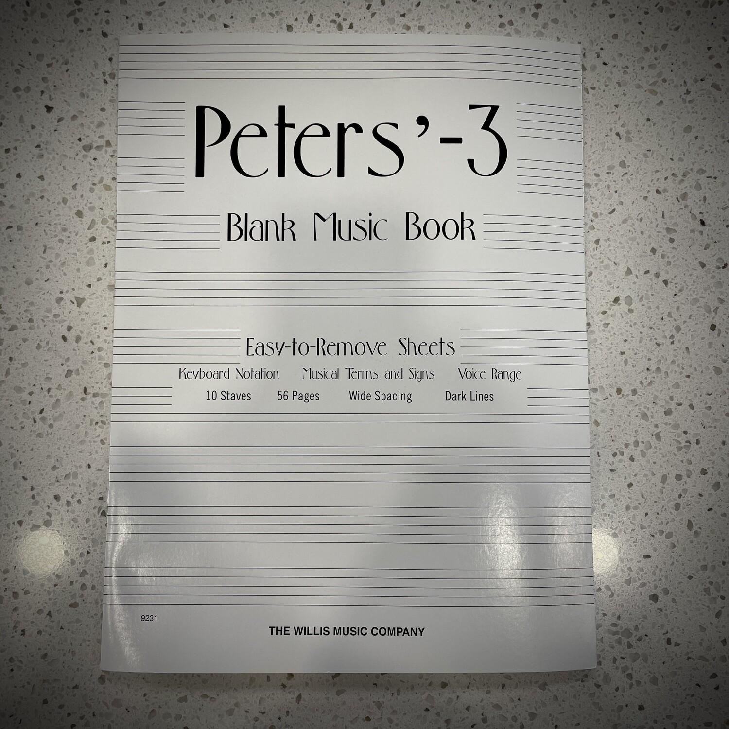 Peters' Blank Music Book