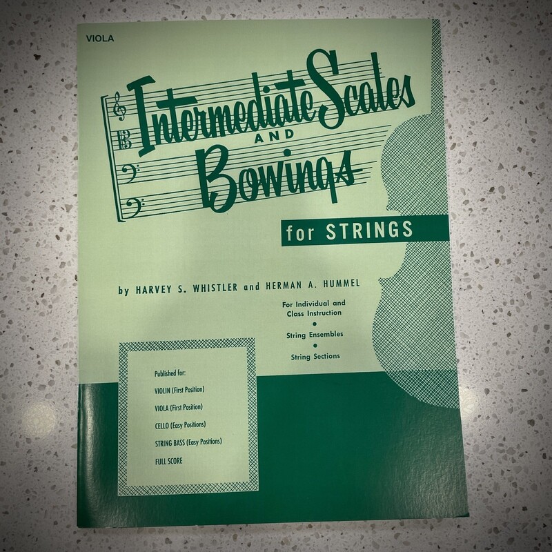 Rubank Intermediate Scales and Bowings - Viola First Position