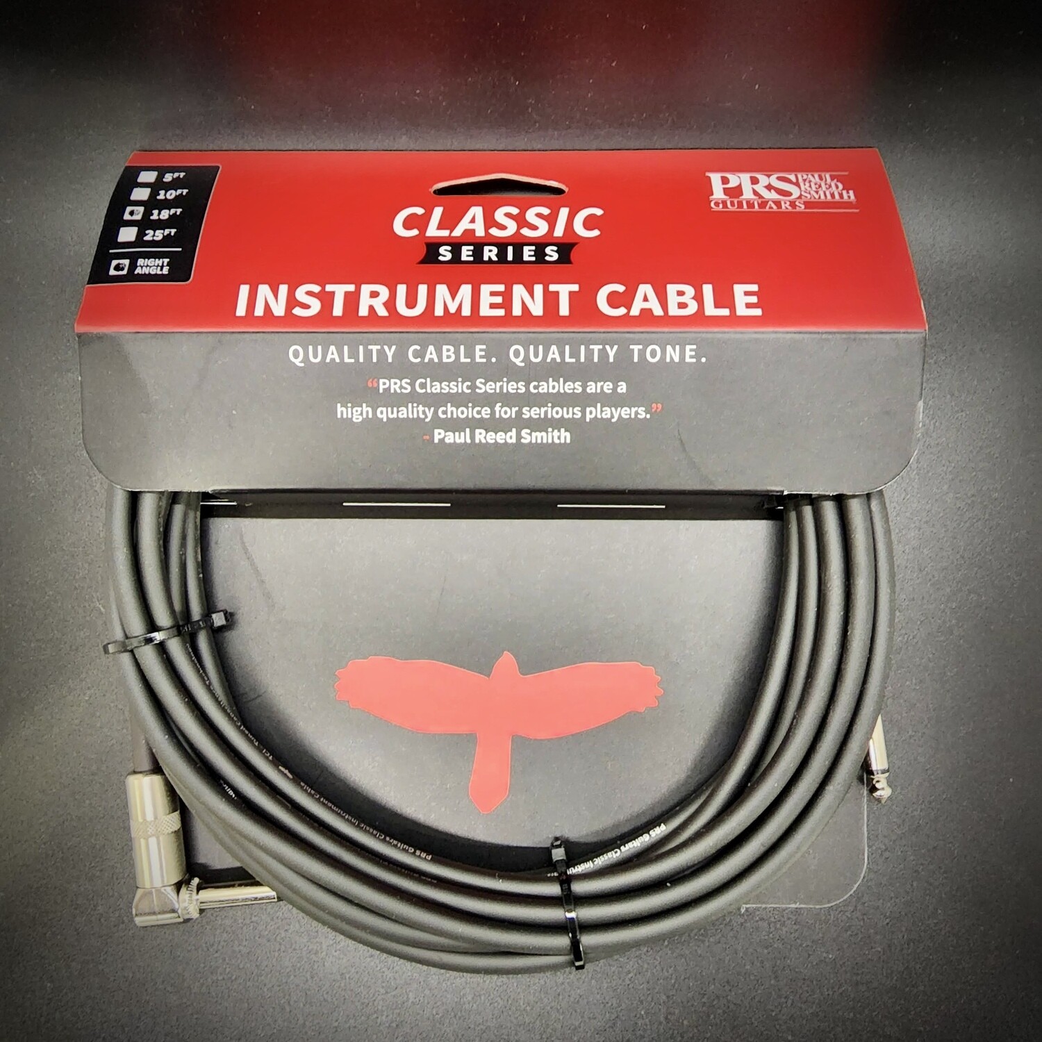 PRS Classic Series 18ft Instrument Cable, Straight/Angle