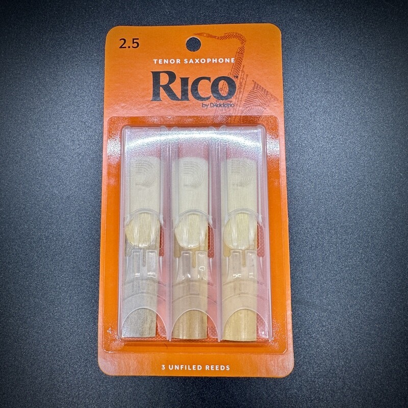 Rico 2.5 Tenor Sax 3 Pack Reeds