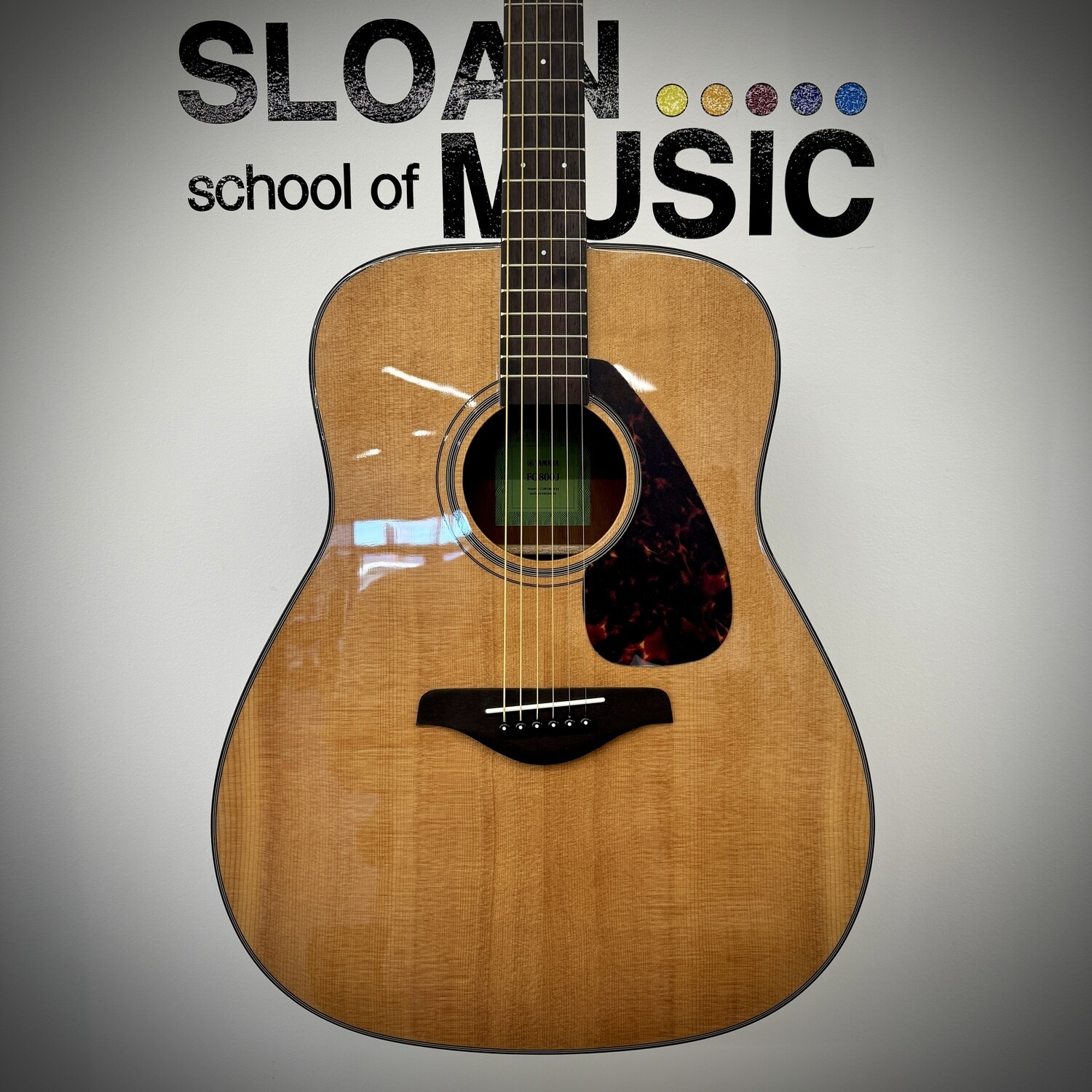 Yamaha FG800J Solid Top Folk Guitar - Natural