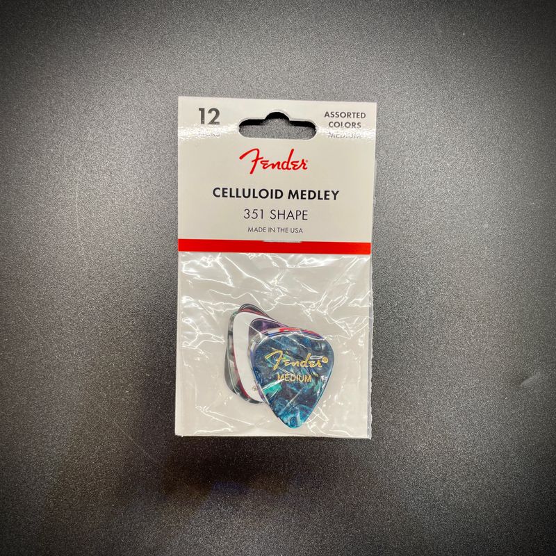 Fender Celluloid Medley Picks 351 Medium 12pk